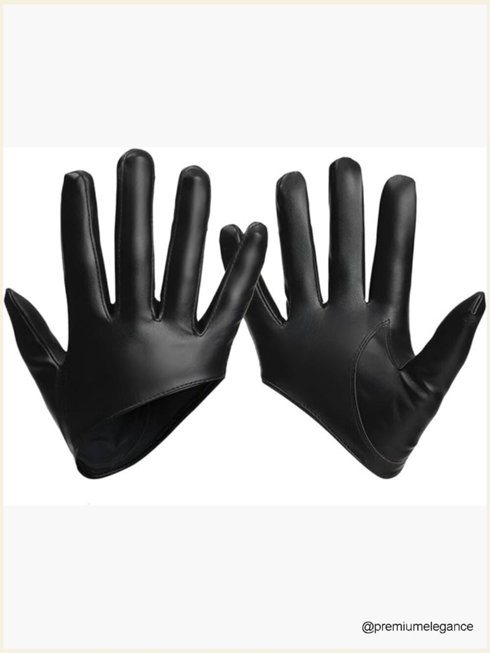 Half Palm Fingerless Gloves Women Punk Style PU Leather Handwear Dance